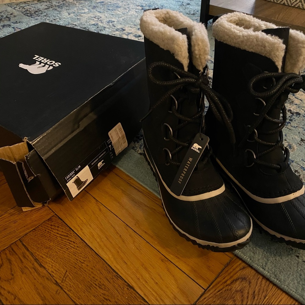 Womens Sorel Caribou Slim Snow Boot